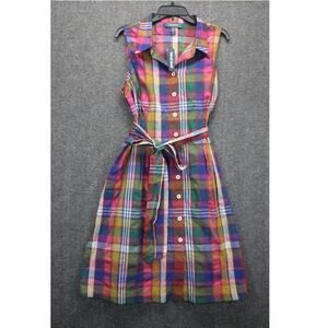Modcloth Vintage Voyage Shirt Dress size XL Multi NEW